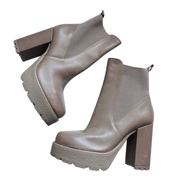 Black Chelsea Bootie Billie | SCHUTZ Schutz NWT Billie Platform‎ Leather Boots